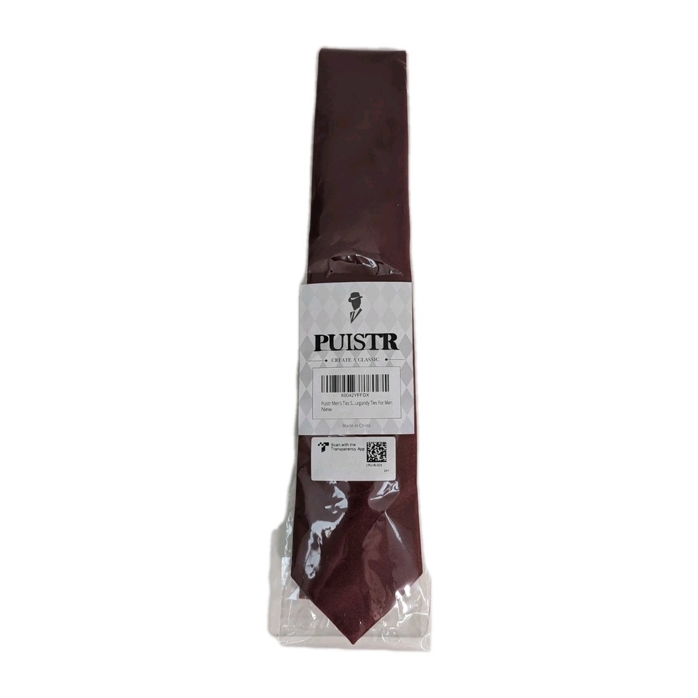 NEW Puistr Men's Burgundy Tie